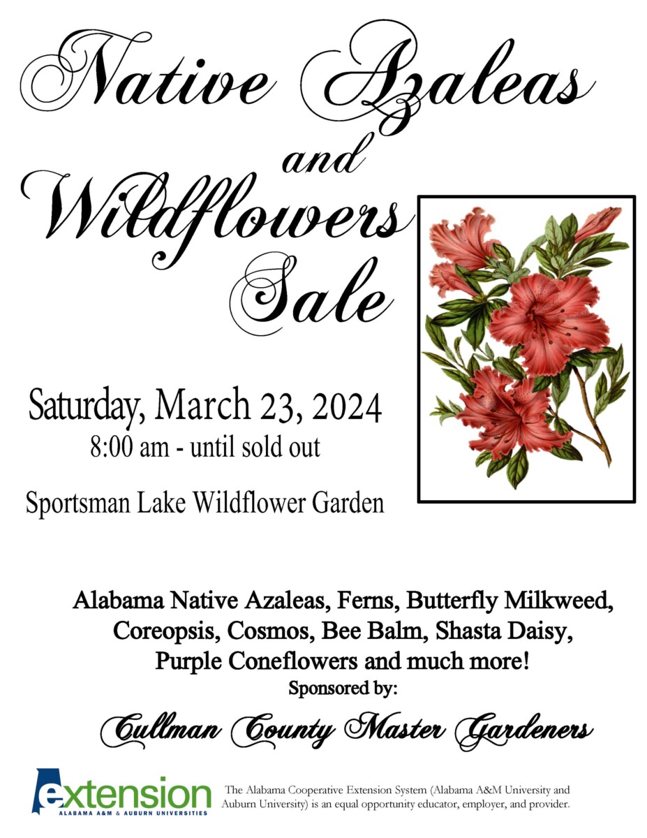 Cullman County Master Gardeners Native Azaleas and Wildflowers Sale