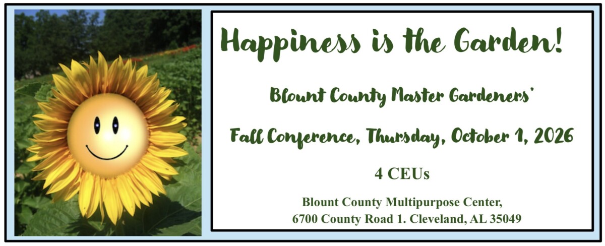 Blount County Master Gardeners Fall Conference 2026